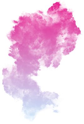 Pink and Blue Smoke Gradient Abstract Shape