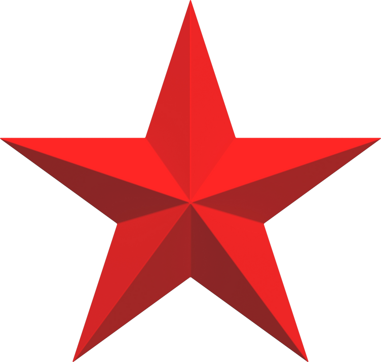 3D Red Star